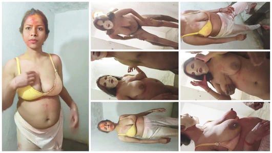 1. sezon. Holi'yi erkek arkadaşıyla kutluyor