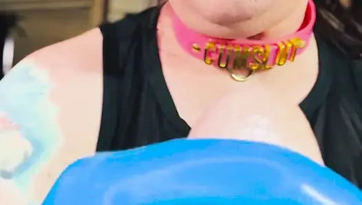 New Latex Gloves! Tina Snua Wanks A Dildo Just How Daddy Likes His Cock Stroked!