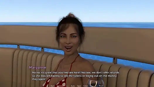 Tacos. Kocası kaslı adamın karısını yatta nasıl şaplak atıp sert sikişini izliyor ve onu kırmızı götle ve döllenmiş amcıkla terk ediyor