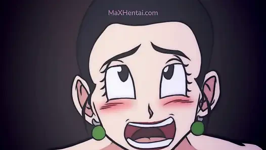 Gece kulübü grup seks: iri güzel kadın chichi tüm deliklerde sikiliyor (çizgi film anime)