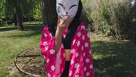 Vrcosplayx iblis avcısı Mai Thai, Yaiba Makomo tehlikeli olduğu kadar ateşli ve şehvetli hale geldi bölüm 1