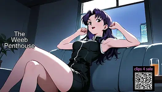 Evangelion'dan Misato Katauragi- bdsm kölesi