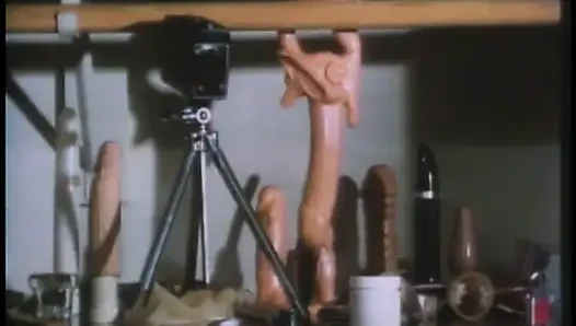 Guy sticks a candle stick in hot blondes pussy