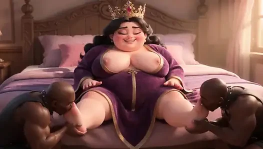 Ssbbw tanrıça ayak ibadeti - ırklararası köleler büyük ayaklarını yalıyor