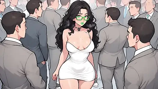 Bank office woman, Sandra Model SonhoIdeIA, Hentai, Artificial Intelligence, Big Penis