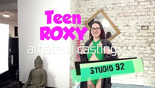 Young Roxy Xmas anal casting