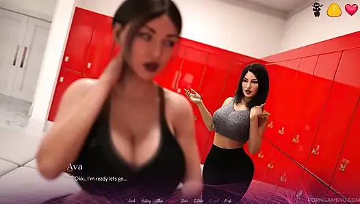 Susamış orta yaşlı seksi kadın spor salonu soyunma odasında evli arkadaşını baştan çıkarıyor - ofis - bölüm 4 - hasarlı coda - porno oyunu 4u