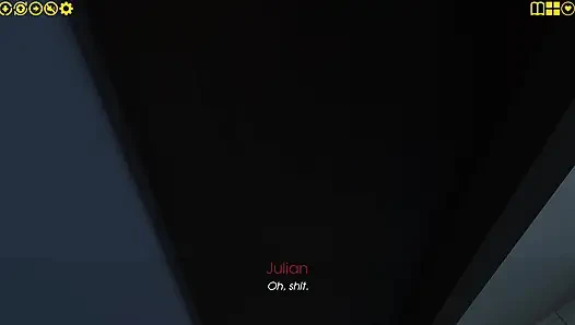 Zevkim 10: Julian Julia'nın amını parmaklarken adını mutfak göğüslerini inletirken izliyor