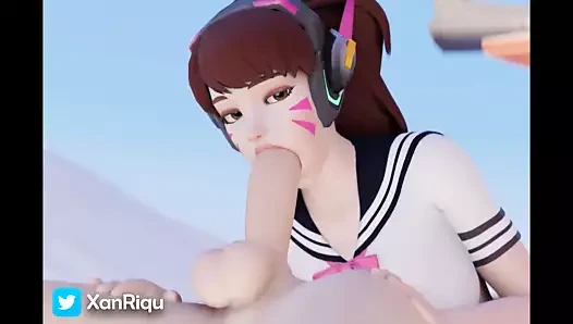 D.va 18 - overwatch sfm &amp; blender porno derlemesi