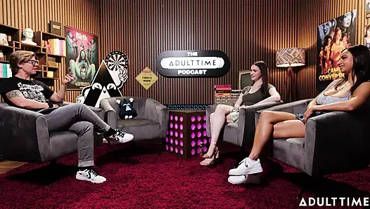 Hailey Rose ve Hazel Moore Short Kings, Ücretsiz Kullanım ve Coregasms | Adult Time Podcast