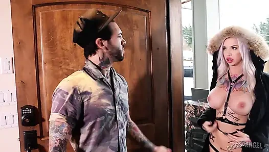 Burningangel - dövmeme boşal - Rachel Rampage