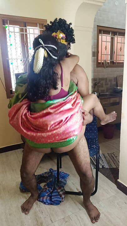 Housewife enjoying blowjob and standing fuck