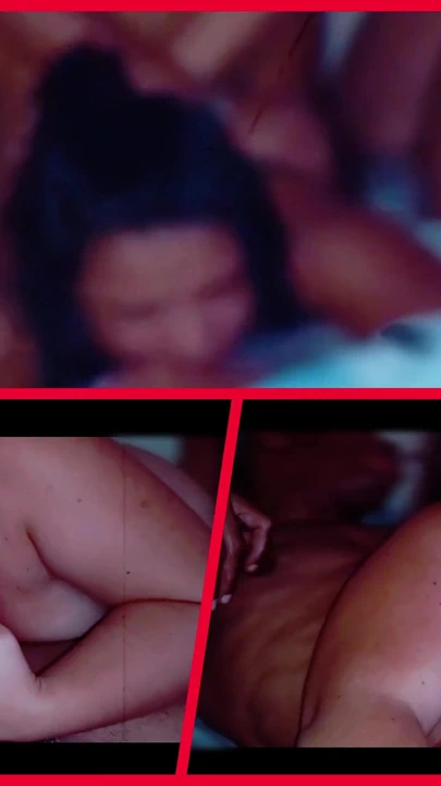 Üçlü gırtlak sikişinin üçlü görünümü