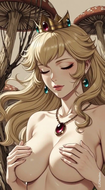 87. Princess Peach üstsüz seksi poz (Yapay zeka animasyonu) | Bölüm 1