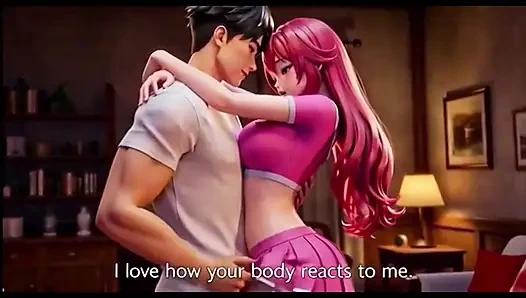 Üvey kız kardeş arzusunu tamamladıktan sonra üvey erkek kardeşini baştan çıkarıyor