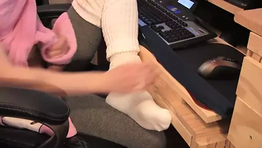 Kinky crossdresser cumsicle