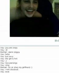 Chatroulette üzerinde sarışın