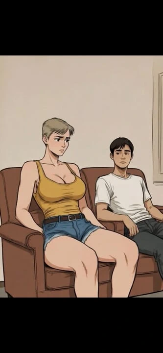 Minik şortlu üvey kız kardeşe kızgın - cinsel gerginlik aşırı yükleme