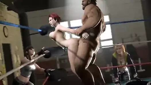 3d kızıl saç boks ringinde becerdin alır