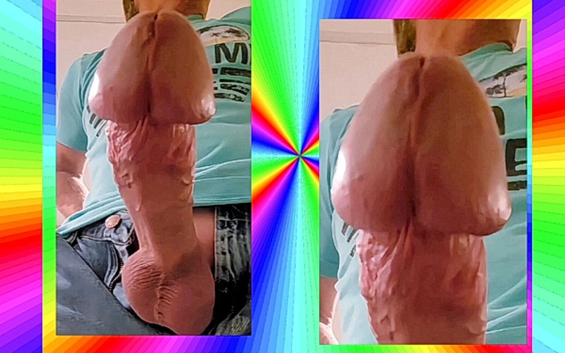 Twink büyük yarak ve büyük boşalmanın yakın çekimini gösteriyor
