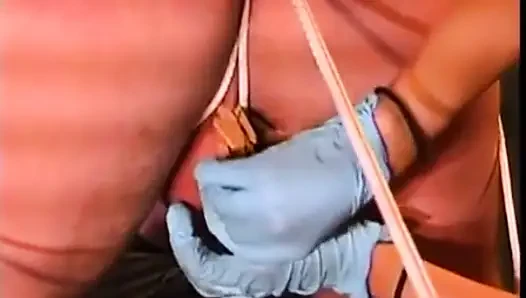 Asian Mistress ties up her slave