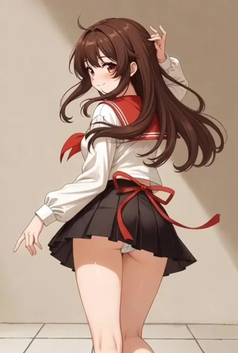 Oyuncu yapay zekalı anime kız - fantezi kısa