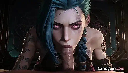 Dövmeli jinx yumuşak domaltmalı okşuyor yapay zeka pornosu