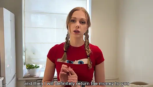 THE STEP-FATHER FUCKED HIS STEP-DAUGHTER FOR HER MISTAKE - SHE'LL HAVE TO WORK IT OFF WITH HER PUSSY