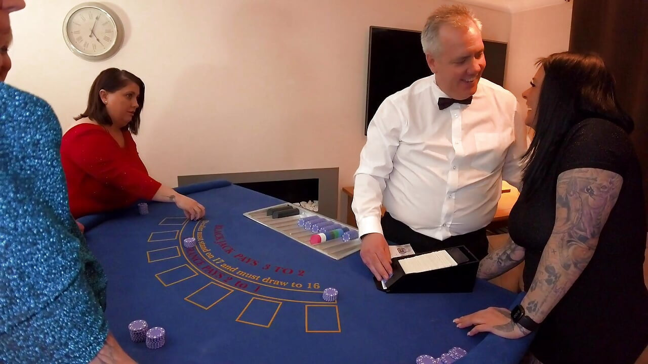 Blackjack masasında grup eğlencesi