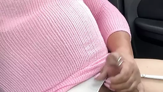 crossdresser azgın otopark masturbasyon çorap külot topuklu