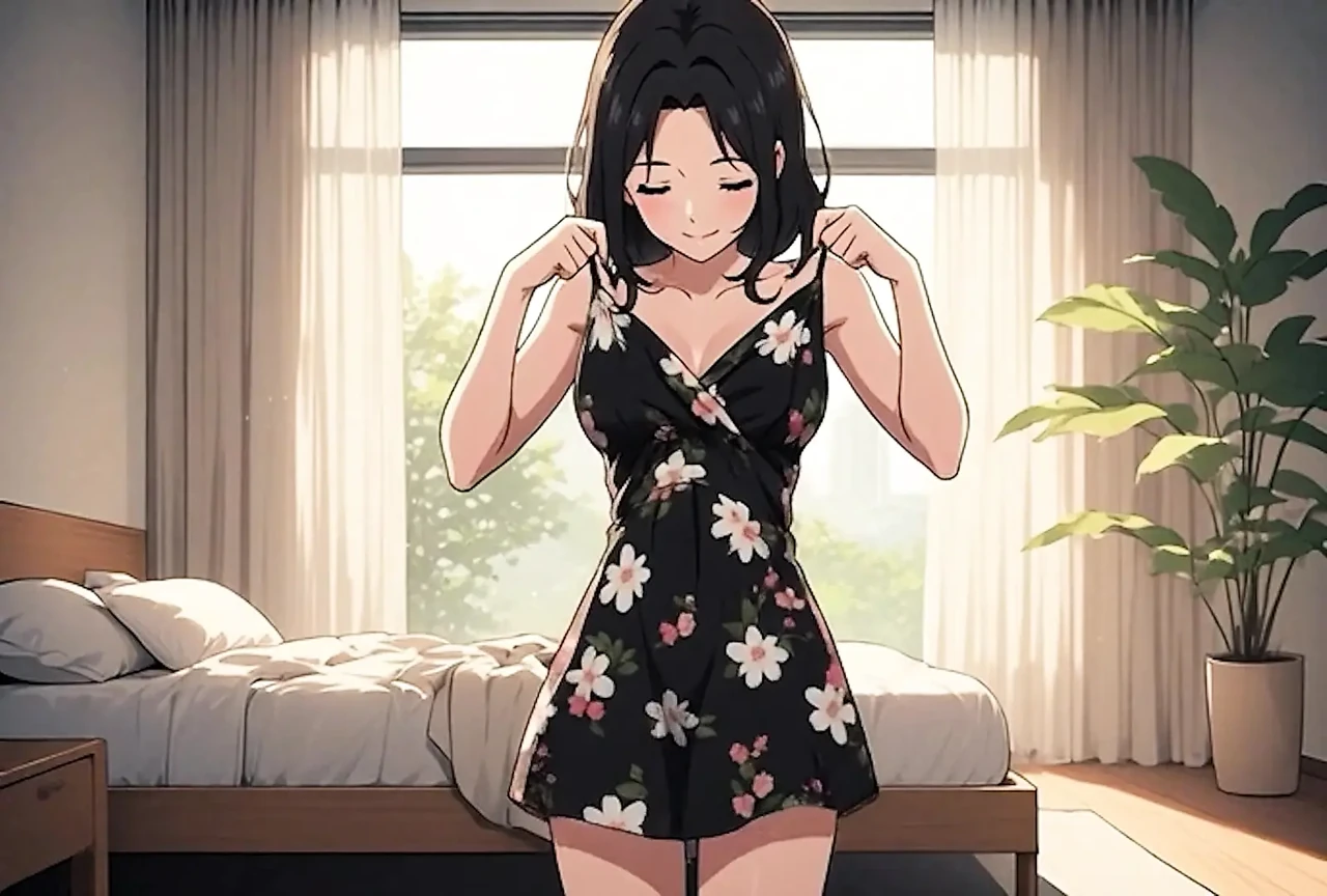 AI Generated Cartoon, Uncensored video of Chubby Puffy Nipples of 18 Year old Hentai MILF, 3D Cartoon Video