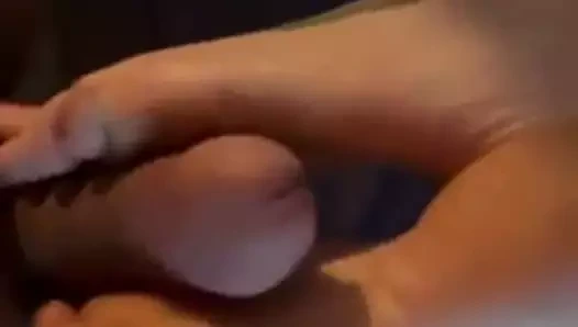 Footjob eş güzel tabanlar