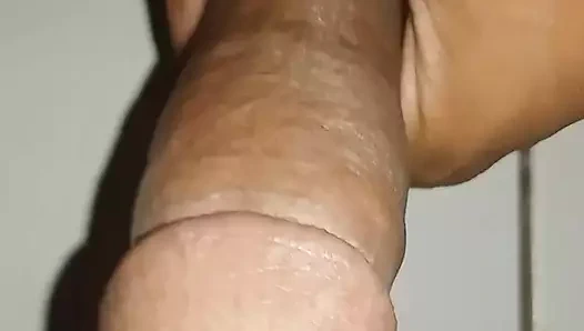 Yağ olmadan, bu uzun yarak sallanıyor