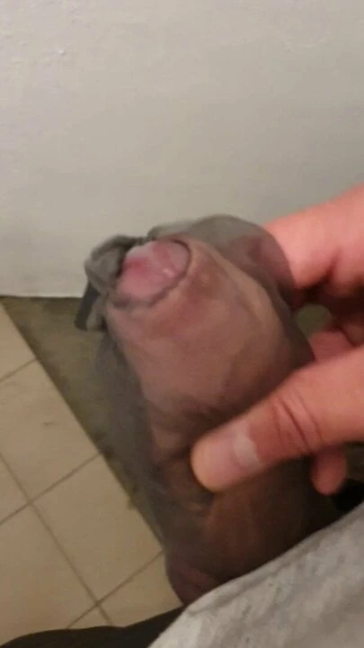 jerk off in nylon cock