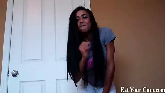 Aç geniş ve benim için cum yutmak cei