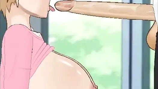 Mitsuki üvey oğluyla arkadaş olduğu için gırtlağını siktirerek ona teşekkür ediyor