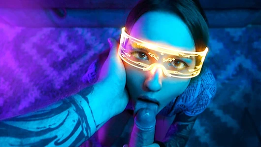 Bakış açısı cyberpunk, minyon bir sürtüğü ağzından sikiyor - Sunako_Kirishiki
