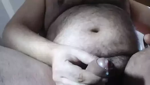 Sıcak dik ayı cums iyi için the son damla