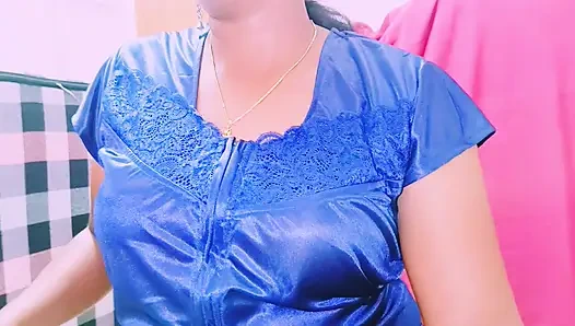 Sexy wife cheating husband doggy style fucking husband's father Telugu dirty talks.