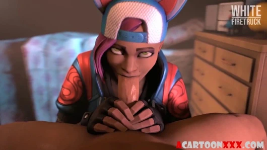 Sıcak fortnite seks ile footjob ve kedi çekiçleme