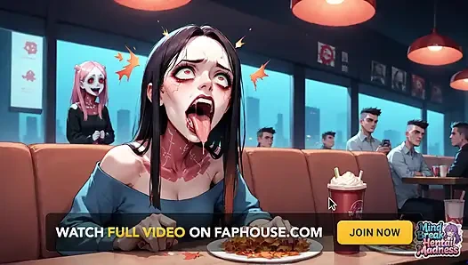 Akıllara durgunluk veren lokantada seks, sıcak kıpkırmızı, mutlak kıpkırmızı ile yüz yüze çıkıyor