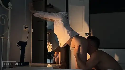 Taylandlı fotoğraf çekiminde Zafira Lauren'ı sikiyor