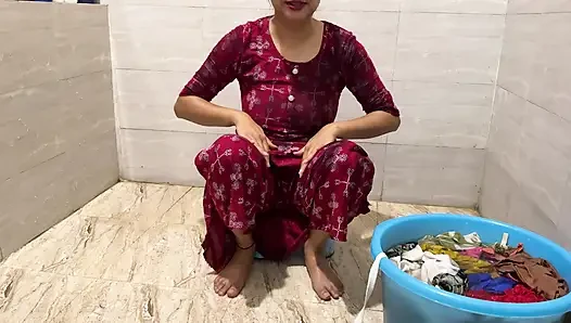 Güzel yenge devar ile ilk kez seks yapıyor! Net Hintçe ile önde işiyor