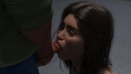 Jack üvey kız kardeşinin ağzını sikiyor