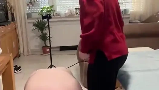 DomLadyMia-SlaveOfM Köle için Kırmızı Şeritler Bölüm 1