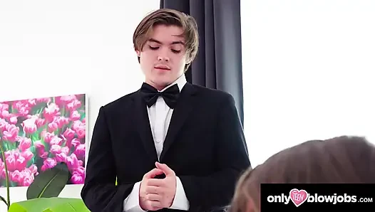 Sadece genç oral seks - Selina Bentz'in son düğün günü sakso