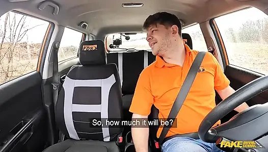 Fake Driving School - ярость дороги, за которой следует грубый трах, везучие Bee Can не ждать камшота на лицо