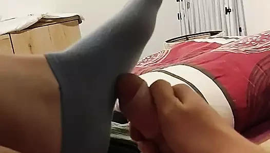 Karımın çoraplarına boşalma