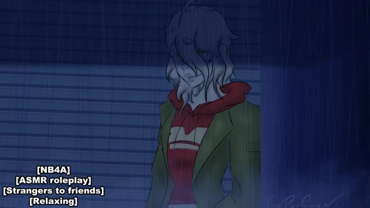 Anime kongresinden sonra yağmurdan sığınıyor - asmr rol oyunu - arkadaşlara yabancılar