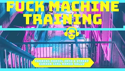 Sadece ses - Daniel'i sokak köşesindeki kız Sally'ye dönüştürüyor makine tarzı sikişiyor